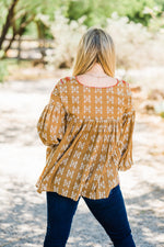 Ellie Mae top - Embroidered long sleeve top